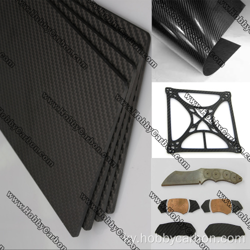 RC Drone хобби бөлүктөрү Carbon Glass Sheet